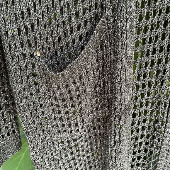 Charcoal Grey Long Cover Up Cardigan Duster with Pockets XXL - Picture 2 of 4